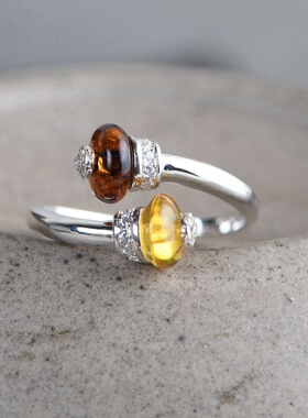 小众设计高级感纯银戒指开口饰品