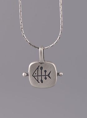 纯银吊坠小众设计款小鱼造型女款