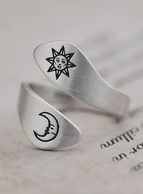 古银铺s925纯银复古朝朝暮暮泰银