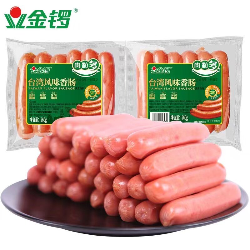 金锣袋装台湾风味肉粒多
