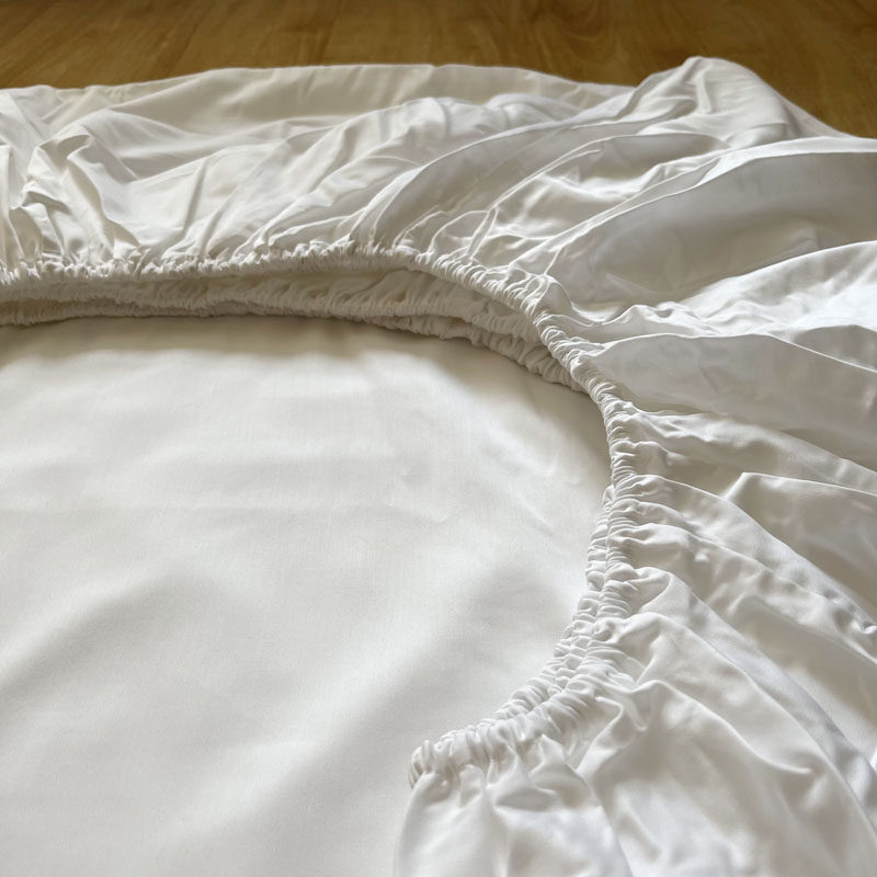 纯棉全棉细腻柔软白色床笠床垫套