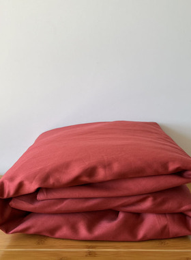 特价处理外贸原单60支纯棉贡缎红色婚庆2X2M米加高床笠床垫保护套