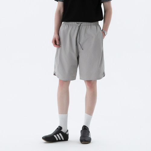2026夏季新款防晒纯色短裤速干阔腿6色五分裤宽松休闲潮男薄