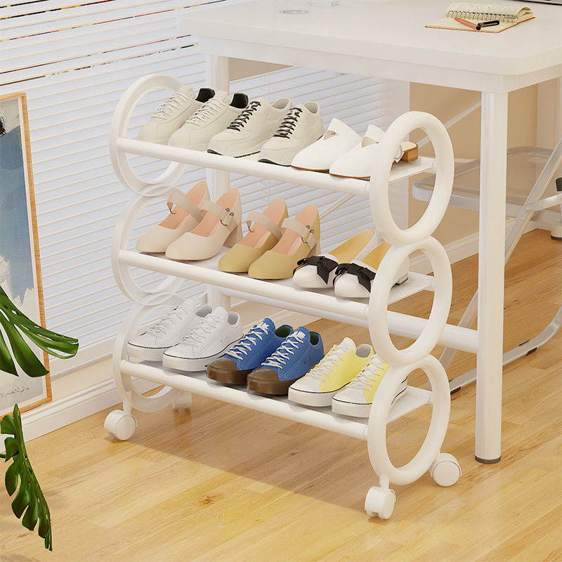 可移动鞋架子简易多层家用门口鞋柜学生宿舍桌下省空间寝室置物架