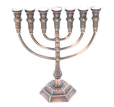 代购烛台寺庙7树枝象征以色列金属铬耶路撒冷h-10.75犹太教灯台