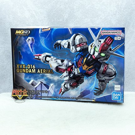 有货 万代 MGSD 水星的魔女 风灵高达 带骨架 拼装模型