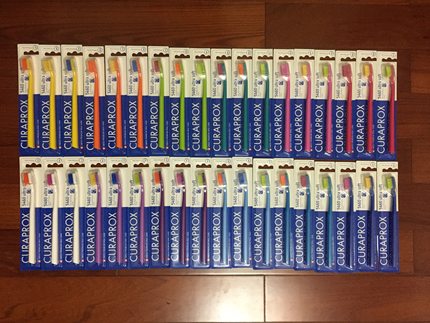 科瑞宝士瑞士Curaprox原装进口5460情侣成人软毛牙刷7600超细家庭