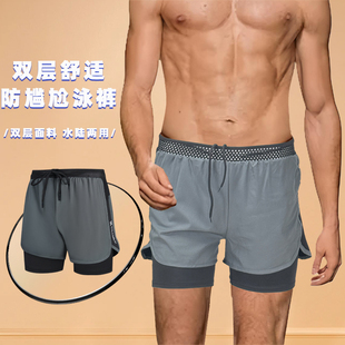 男士 沙滩泳衣泳裤 泳裤 备速干防晒男款 成人防尴尬游泳泡温泉装 新款