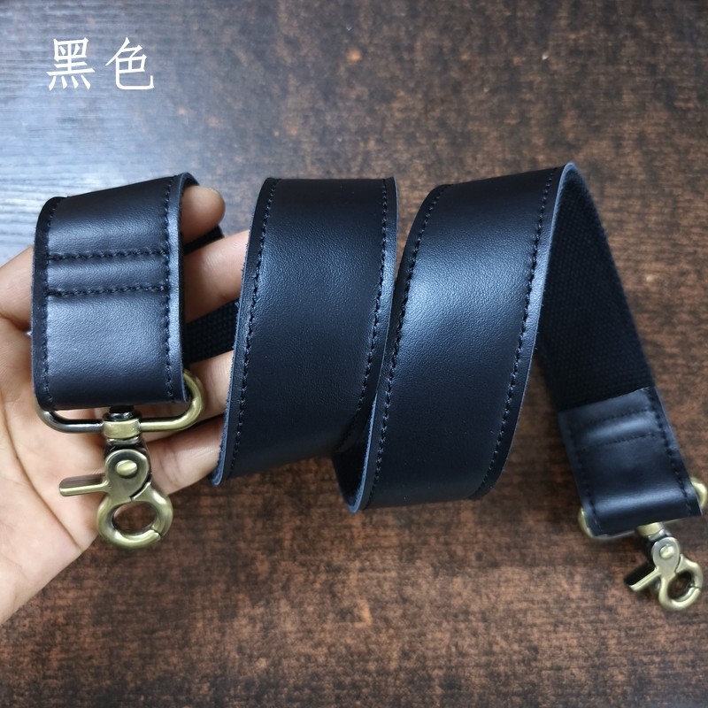 包带配件斜挎带3.8CM宽包带真皮提手真皮包带宽带斜挎帆布
