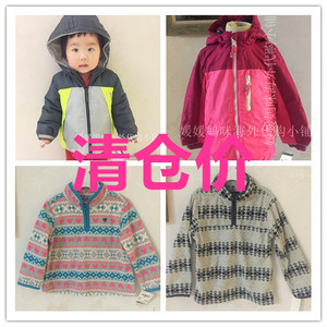 促销美国现货Oshkosh男童冲锋衣4合1夹克外套防风防雨滑雪服抓绒