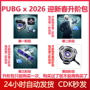 PUBG2026迎新春升阶包绝地求生升阶包吃鸡虚空使者平底锅阶段1到4