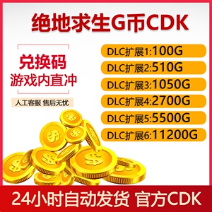 PUBGG币官方兑换码CDK游戏内直冲