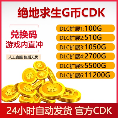 PUBGG币官方兑换码CDK游戏内直冲