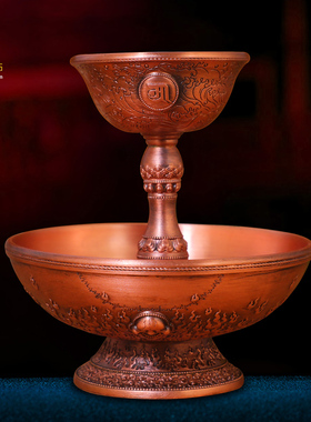 黄铜民族风客厅供奉护fa杯