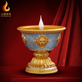 电子酥油灯led灯 充电藏式 插电仿真闪烁火焰家用办公室灯座长明灯