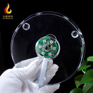 水晶佛塔底座透明密宗用品家用可插电led灯舍利塔桌面摆放底座