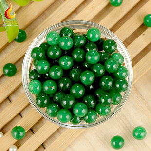 民族用品民族宝石供曼扎宝石宝瓶上乘绿玛瑙八供宝石佛家七宝 1两