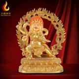 Бронзовая король Конг Бодхисаттва Будда Статуя тибетской тантрической статуи тибетской этнической статуи посвящена полному золоту Непала