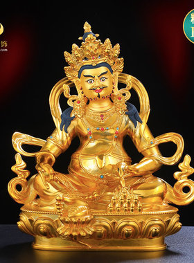精工鎏金黄财神摆件藏式风格