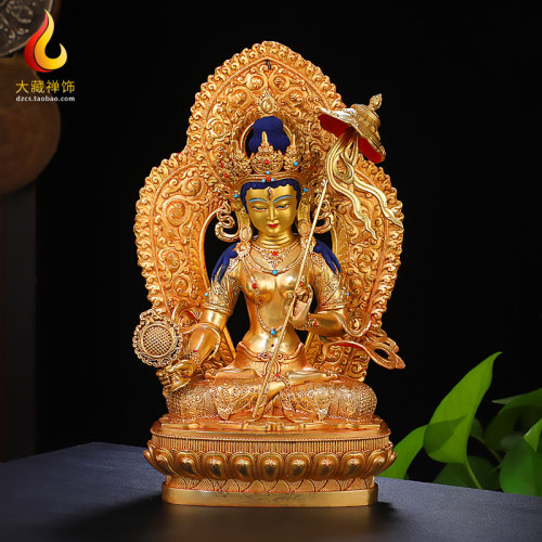 黄铜民族风客厅大白伞盖佛母