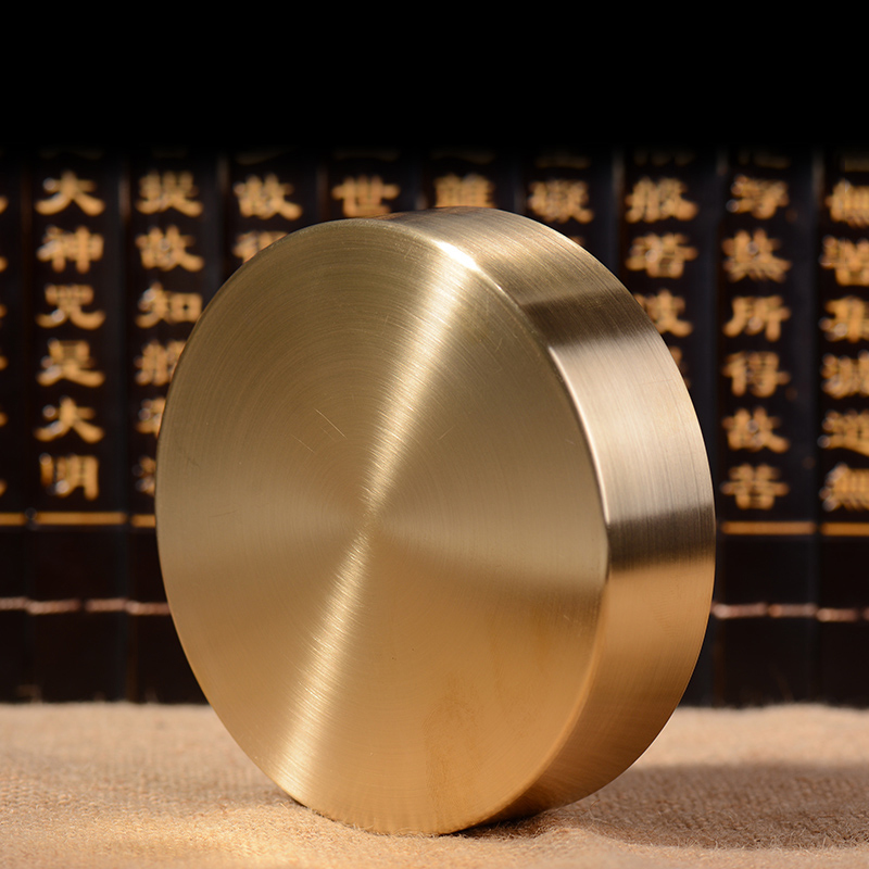 无缝光面藏佛具卷边10.8cm曼扎盘
