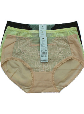 新美婷文胸1237配套冰丝料蕾丝网纱平角裤女内衣1237F