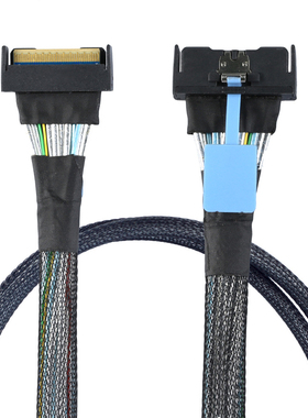 Gen5 Slimline SAS MCIO SFF-8654 8i 74P转MCIO 8x服务器连接线