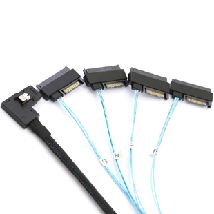 Mini SAS 36P SFF-8087转4个sff 8482 sas硬盘阵列卡连接线