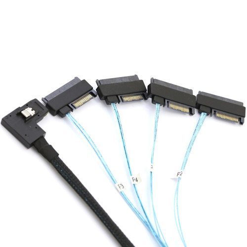 SFF-8087转4口SFF-8482连接线