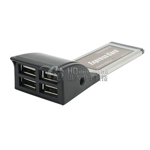 笔记本二代 34MM 4口 USB 2.0 卡 EXPRESSCARD转USB HUB