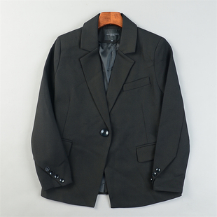 OL休闲西服上装 一粒扣春秋季 外套12.30L85544修身 外贸单女士西装