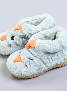 426男女儿童卡通毛茸茸高帮棉鞋80245加绒加厚秋冬保暖宝宝小靴子