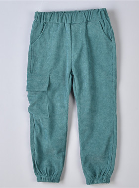 87外贸男女童休闲裤L74420韩版时尚直筒束脚春秋中小儿童工装长裤