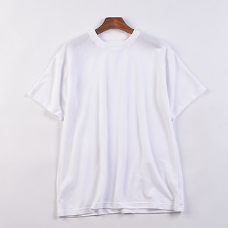 日单白色圆领T恤男女8.5H76047夏季短袖宽松休闲运动健身速干上衣