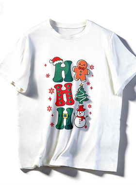 清新少女感短袖白T恤女3.17L86085卡通字母印花夏季日常休闲上衣