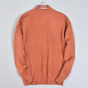 打底衫 女L81152通勤百搭春秋冬长袖 纯色半高领毛衣针织衫 215韩版