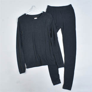 长裤 3.25L81866吸湿排汗春秋内搭长袖 两件套 保暖套装 女士纯色薄款