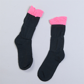 5双装 女生潮流拼色中筒袜827L80154少女学生褶皱网红百搭时尚 袜子