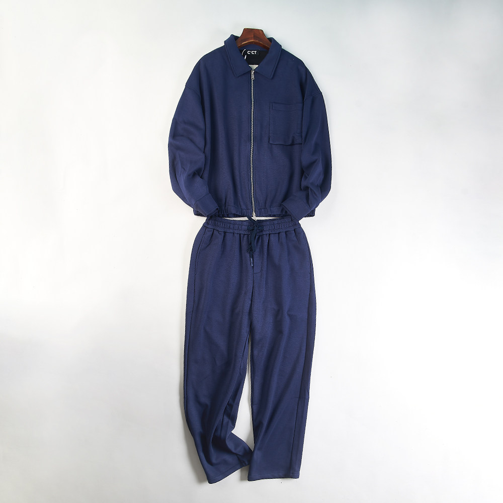 韩版简约休闲运动套装男女1.20H85687春秋季拉链外套阔腿裤两件套,男装,休闲运动套装,淘宝优惠券,粉丝福利购,淘宝优惠卷