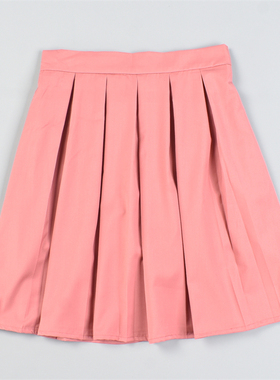 韩版高腰百褶A字半身伞裙女83026夏秋安全裤防走光JK学生中短裙子