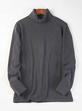 精品潮男高领打底衫H85635秋冬新款内搭保暖加厚德绒长袖T恤上衣