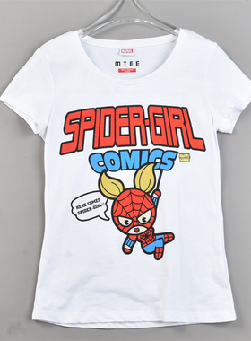 韩版精品潮牌全棉印花短袖T恤女L83810修身版型夏季新款休闲上衣