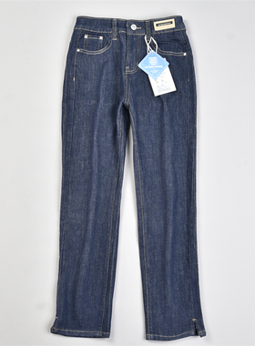 韩版修身款牛仔裤女L83281夏秋中高腰显瘦烟管裤潮流百搭休闲长裤