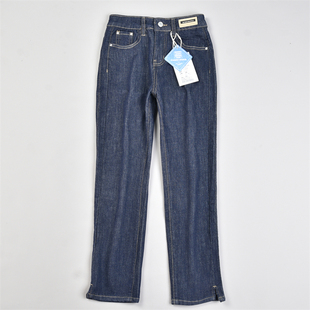 修身 潮流百搭休闲长裤 款 女L83281夏秋中高腰显瘦烟管裤 牛仔裤 韩版