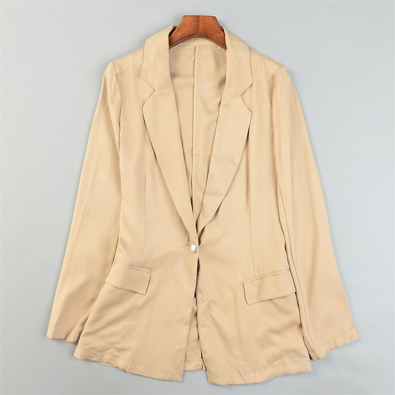 日单精品休闲西服薄外套女L84648修身一粒扣春夏秋通勤OL气质西装