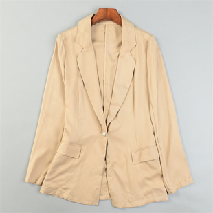 日单精品休闲西服薄外套女L84648修身一粒扣春夏秋通勤OL气质西装