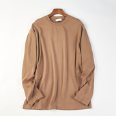 T恤日系极简风85689春秋百搭基础款 重磅男士 圆领长袖 内搭单穿上衣