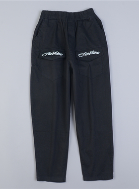 全棉刺绣锥形休闲裤女5.21L79003高腰显瘦时尚小个子哈伦九分裤夏