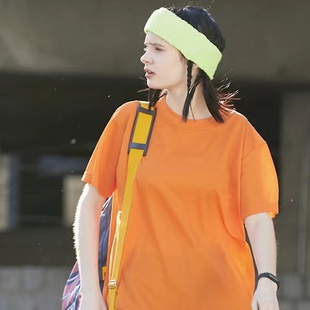 品质日单运动休闲男女短袖 T恤729L75302疏孔透气直筒百搭纯色上衣