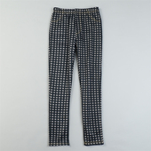 外穿内搭打底长裤 铅笔裤 冬 女11.25L85065修身 日单加绒格纹休闲裤